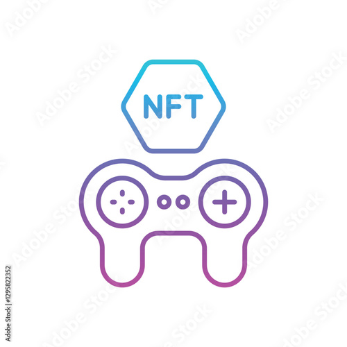 Nft Game Asset Vector icon