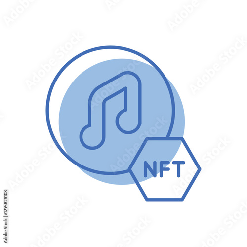 Nft Music Vector icon