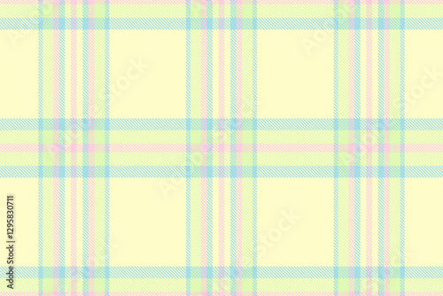 Pastel plaid pattern, soft and delicate, perfect for spring or babythemed designs.  This seamless texture evokes feelings of warmth and gentleness, ideal for textiles, websites, or stationery.
