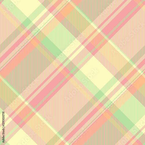 Elegance tartan textile background, online plaid pattern check. Group fabric seamless vector texture in light and red colors.