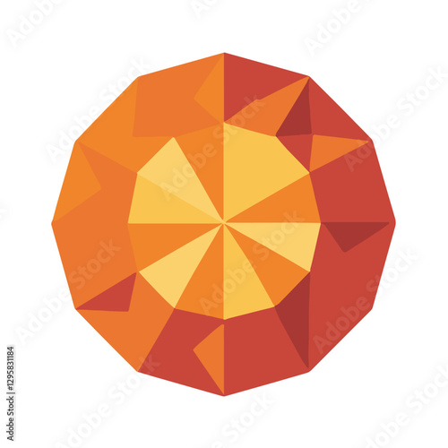 Simple flat 2D icon decagon isolated on a transparent background, vector, flat design, animation design, vector, flat design, animation design, simple flat 2D icon design