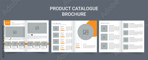 Multipurpose company product catalogue design template, clean and modern furniture catalogue brochure design, product catalogue