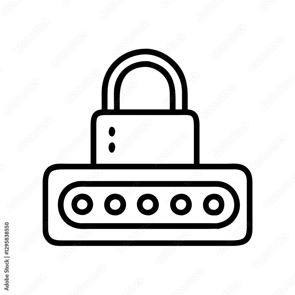 password lock icon, password lock line art - simple line art of password lock, perfect for password lock logos and icons password lock icon, password lock line art - simple line art of password lock, perfect for password lock logos and icons