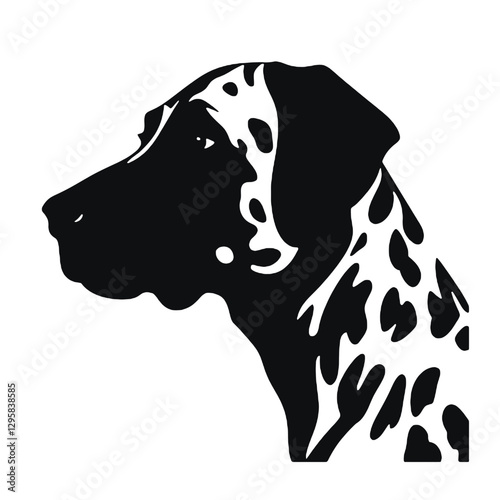A dalmatian dog illustration vector