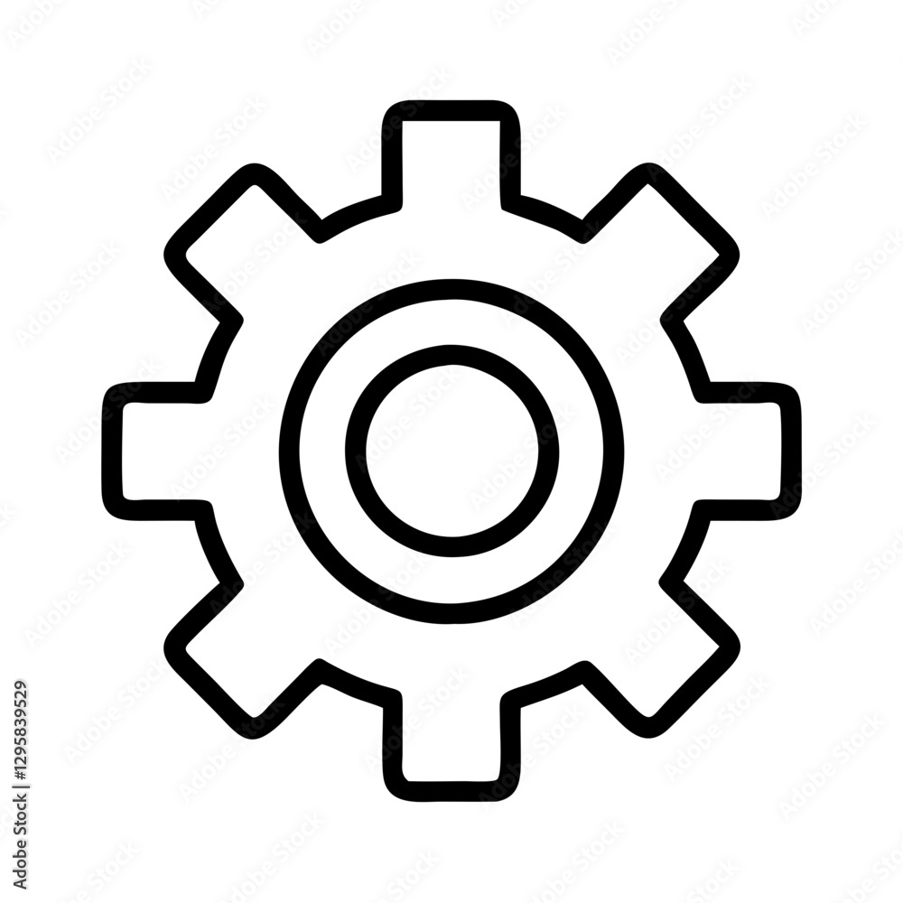 settings icon, settings line art - simple line art of settings, perfect for settings logos and icons settings icon, settings line art - simple line art of settings, perfect for settings logos and icons