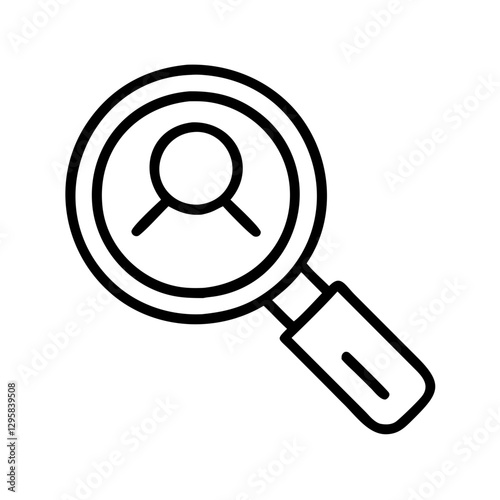 search icon, search line art - simple line art of search, perfect for search logos and icons