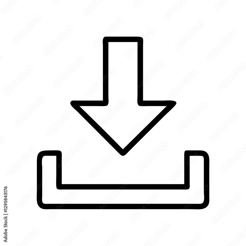 download icon, download line art - simple line art of download, perfect for download logos and icons download icon, download line art - simple line art of download, perfect for download logos and icons