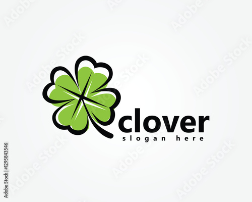 creative nature logo leaf lover love 4 shaded lines logo design inspiration