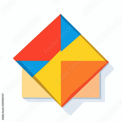 Free Download Simple flat 2D icon colorful parallelogram isolated on transparent background, vector, flat design, animation design, animation design, simple flat 2D icon, clipart - GFXLoad