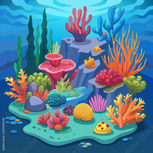 tropical fish and coral