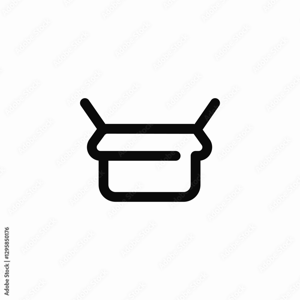 Shopping basket purchase icon vector sign Shopping basket purchase icon vector sign