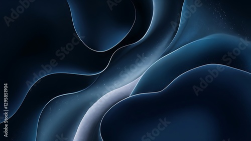 Wallpaper Mural Dark blue gradient background Torontodigital.ca