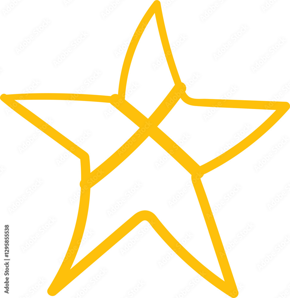 Hand-Drawn Star Medal for Best Performance Hand-Drawn Star Medal for Best Performance