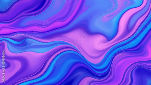 Vibrant Abstract PC Wallpaper with Glowing Fractal Patterns (4K Futuristic Gradient Design)