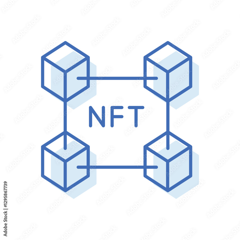 Blockchain Vector icon Blockchain Vector icon