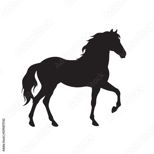 horse silhouette vector