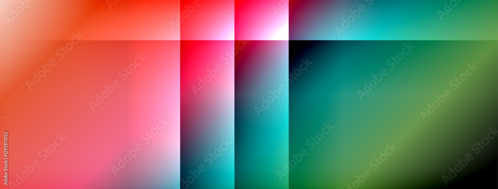 Obraz premium Dynamic shadow lines with gradient colors geometric background