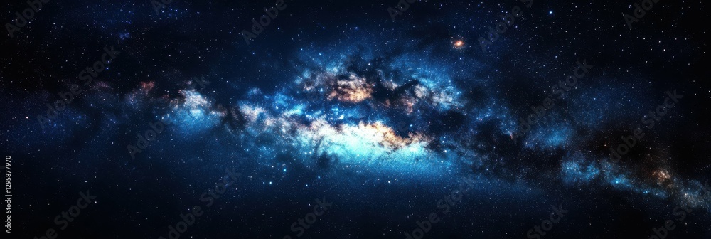 Fototapeta premium Panoramic Milky Way Over Bryce Canyon - Stunning Astronomy Background