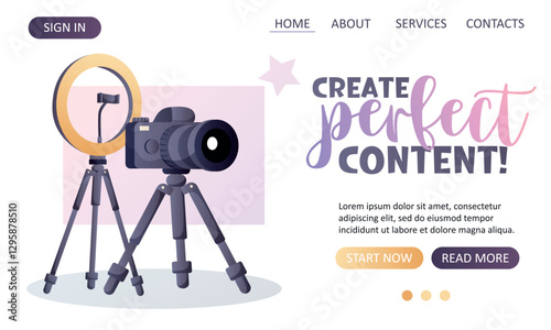 Web page design create perfect content