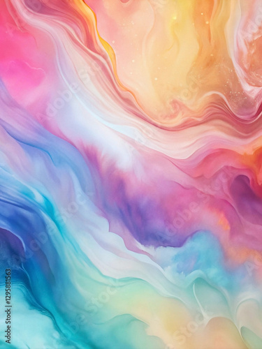 Abstract colorful swirls and waves background. (2)