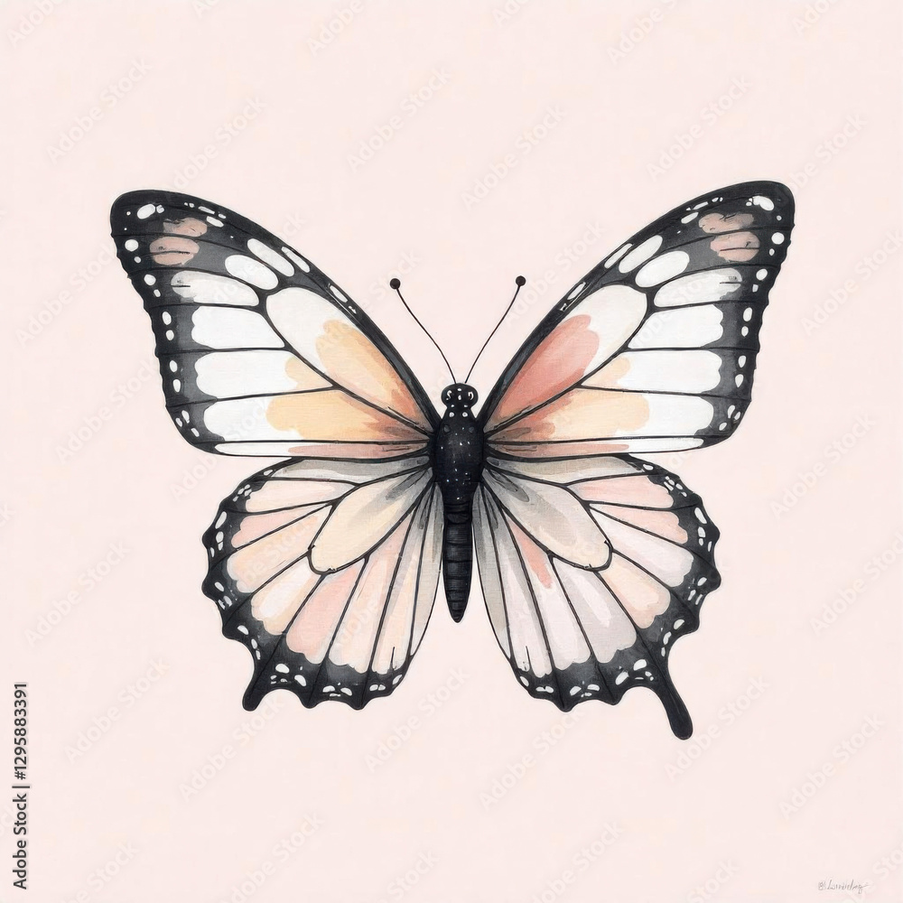 Obraz premium butterfly on a white background