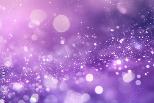Ethereal purple sparkles and stars against a dark night sky, evoking the magic of cosmic wonder.