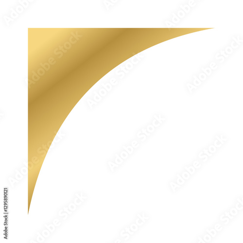 ribbon corner gold