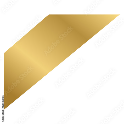 ribbon corner gold photo