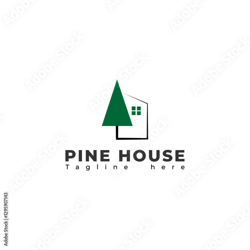 Free Download logo design pine trees and houses, forest, construction, wood, symbol,icon, creative, idea. - GFXLoad