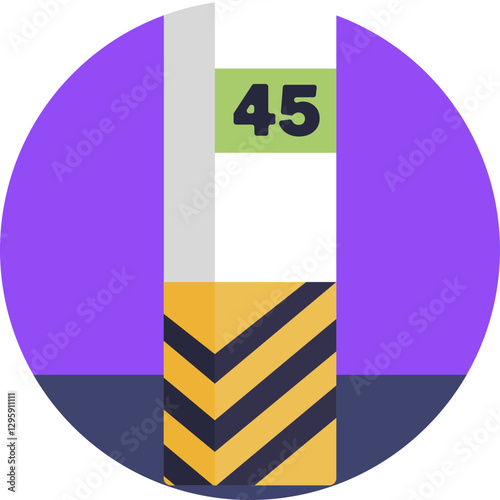 Bollard: A sturdy, vertical post designed to protect spaces or guide traffic, typically found in parking zones.