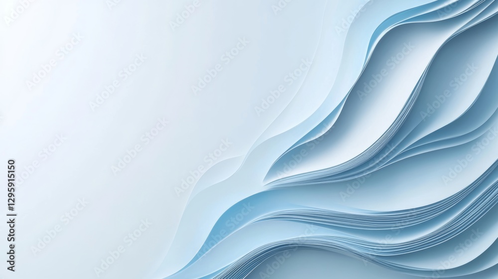 Obraz premium Blue minimalist background