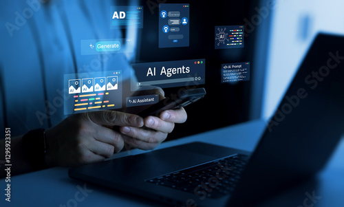 AI Agents and assistants. Ai Content Generator. Interaction with the Ai assistant to solve some tasks more easily. Image generator, documents, marketing and advertising, bot writing and coding