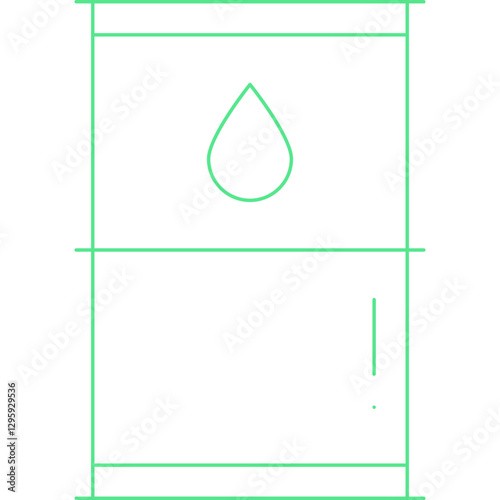 Barrel single vector icon illustration