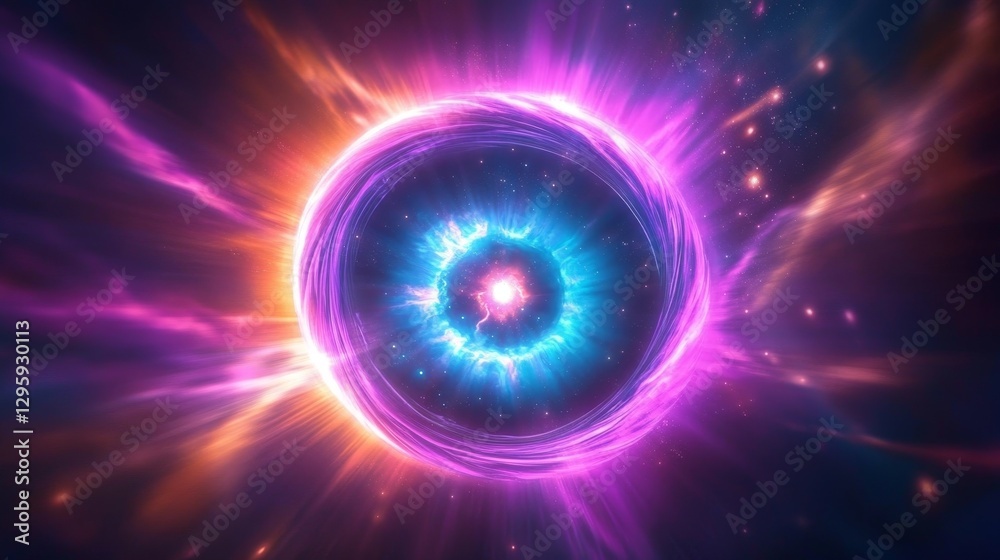 Cosmic Ring Abstract Nebula, Vibrant Purple and Blue Hues, Digital Art, Space Concept. Nebula, Space Art Cosmic Ring Abstract Nebula, Vibrant Purple and Blue Hues, Digital Art, Space Concept. Nebula, Space Art