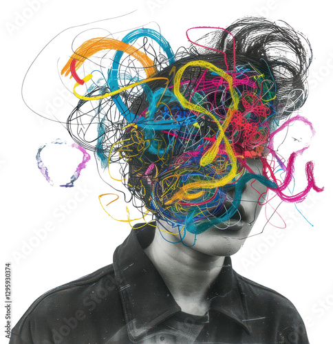 PNG Mental breakdown portrait person photo.