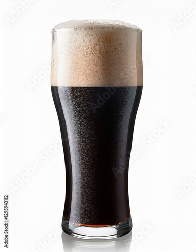 pint of dark beer, AI generated
