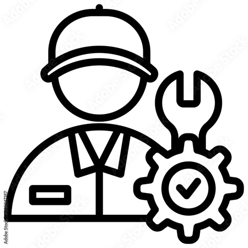 Technician Outline Icon