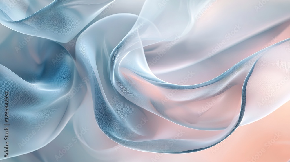 Fototapeta premium Abstract Pastel Fabric Drape