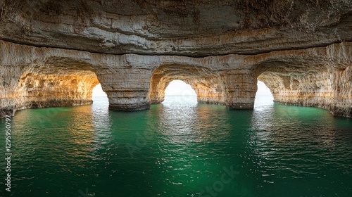 Stunning Benagil Cave with Crystal Clear Waters in Algarve, Portugal: A Nature Lover's Paradise