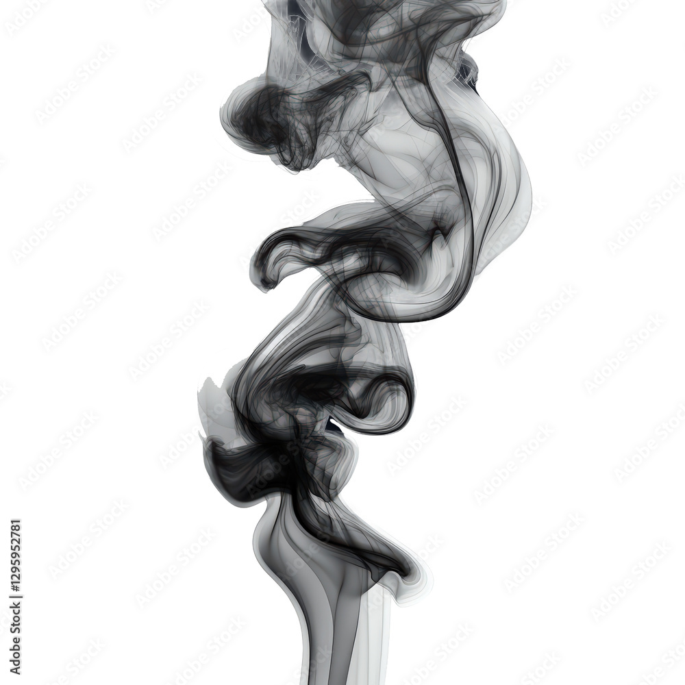 Black smoke isolated on transparent background Black smoke isolated on transparent background