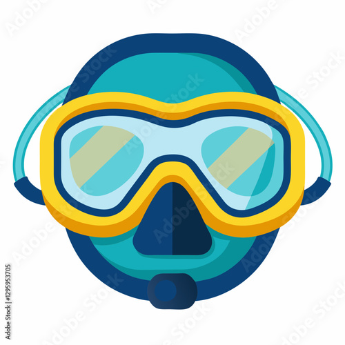 Scuba Mask icon against a colorful background