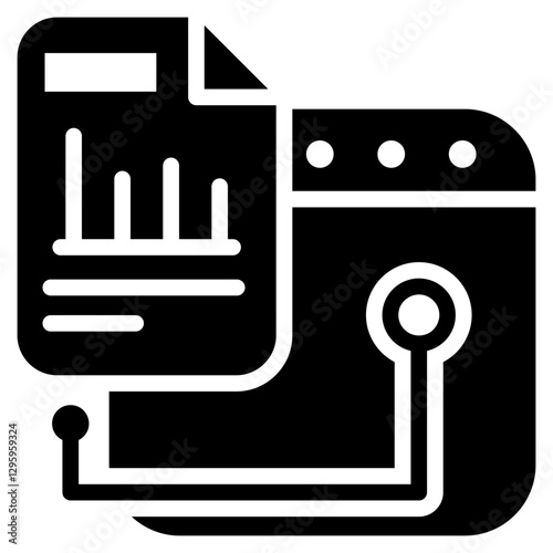 Data Entry Glyph Icon