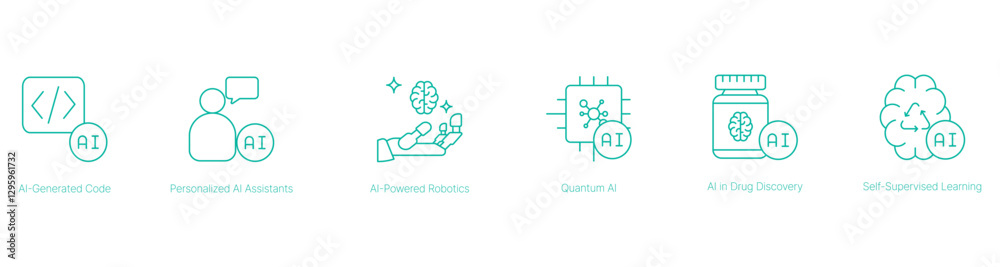 AI-Generated Code and Advanced Robotics Vector Icon AI-Generated Code and Advanced Robotics Vector Icon