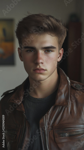 portrait of a handsome young man