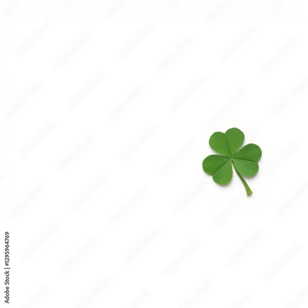 Saint Patrick's Day illustration in photorealistic style with white background, suitable for commercial use Saint Patrick's Day illustration in photorealistic style with white background, suitable for commercial use