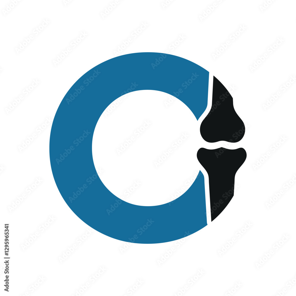 Bone Joint Logo combine with letter O vector template Bone Joint Logo combine with letter O vector template