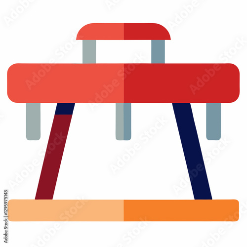 Pommel Horse icon in vibrant colors and modern design