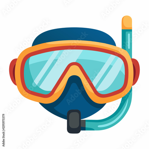 Snorkel Mask icon on a white background