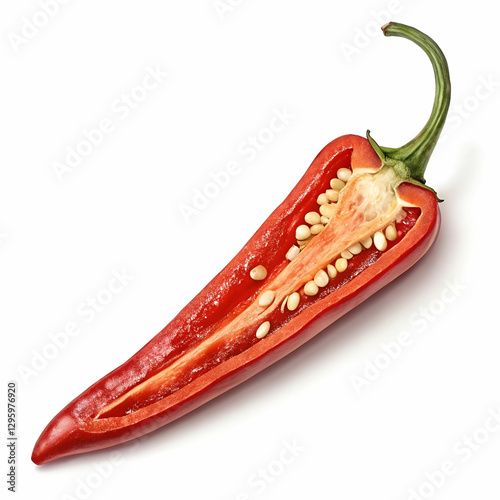 chili pepper isolated on white