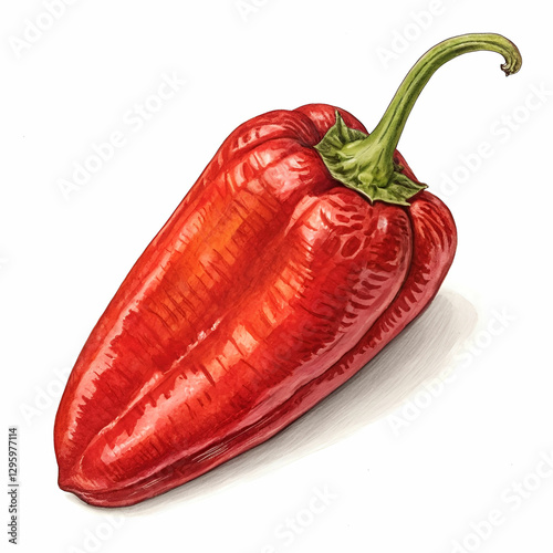 chili pepper isolated on white